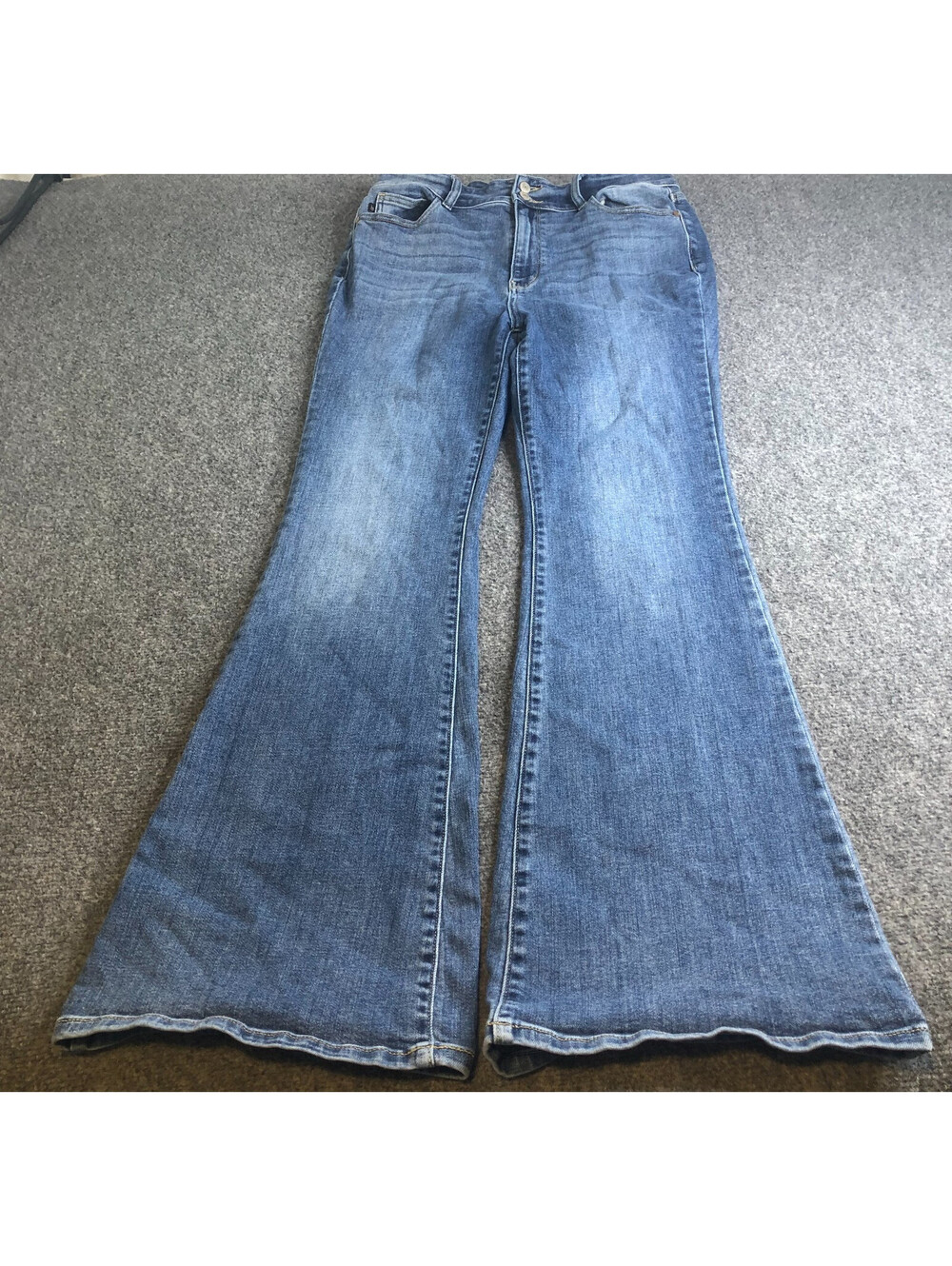 Judy Blue Bootcut Flare Jeans Womens 15/32 Blue Stretch High Rise Medium Wash